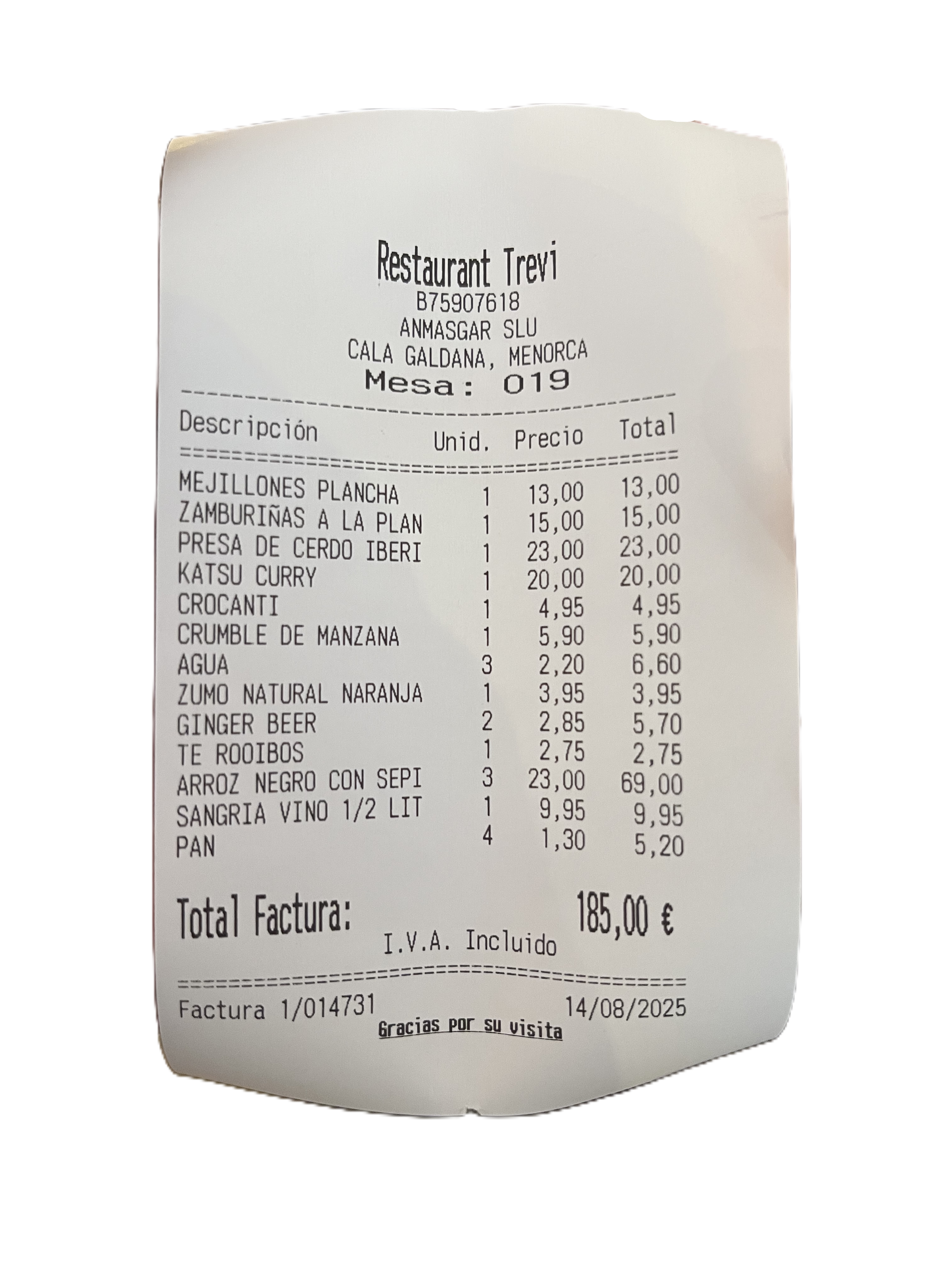 Scan receipts with AI